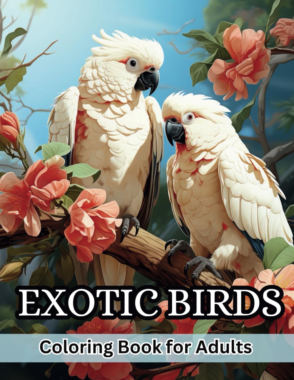 Exotic Birds : Coloring Book for Adults: | Beautiful Birds for Relaxation and Stress Relief Majosta