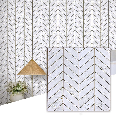 Commomy 10 Pcs 3D Faux Wood Wall Panels - 11.8"x11.8" Peel and Stick Wood Tiles Ultralight Thin PVC Wall Paneling for Bedroom,Bathroom,Kitchen Backsplash,Farmhouse Interior Decor