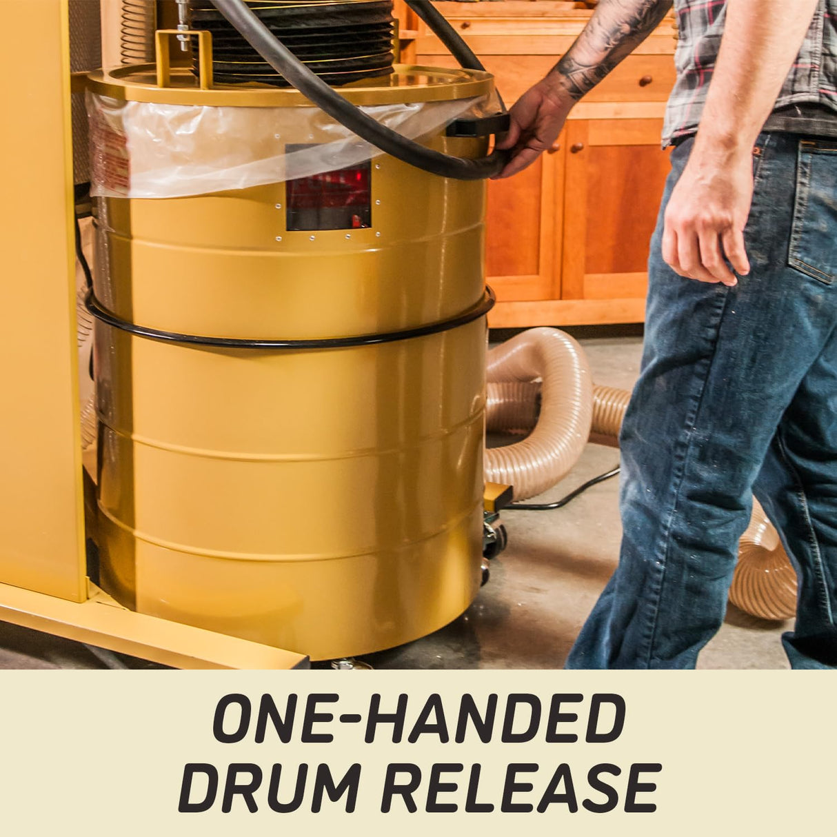 Powermatic Cyclone Dust Collector, 1-Micron HEPA Filter, 3 HP, 230V 1Ph (Model PM2200HK) Powermatic