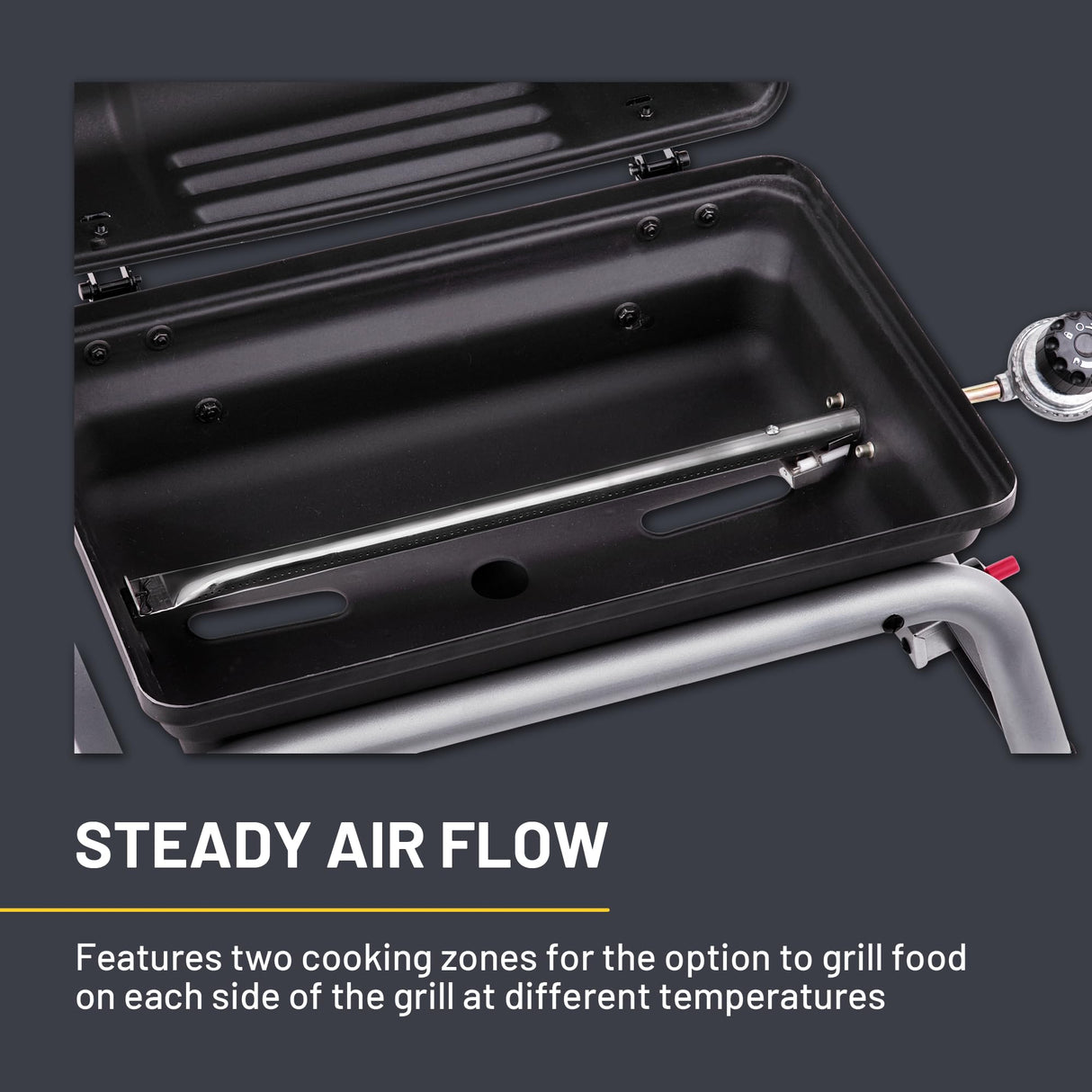 Char-Broil® 1-Burner Portable Propane Gas Grill, Black – 17402049 Char-Broil