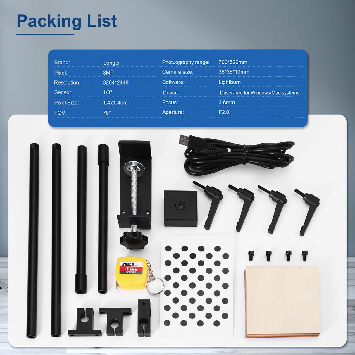 Longer Laser B1 240W Engraver with Auto Assist Pump Lightburn Camera Longer