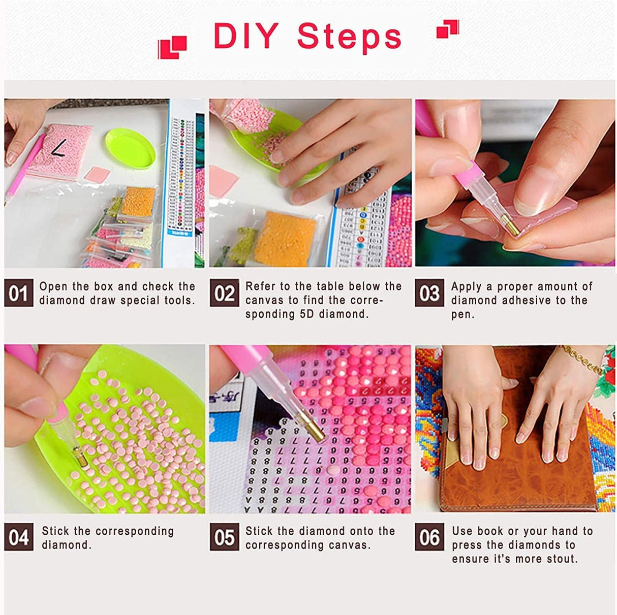 Generic DIY 5D Diamond Art Painting Kits for Adult, US Flag Truck Full Round Drill Cross Stitch Embroidery Kits for Home Wall Decor Gifts(16x12inch/40×30cm), ZHILAI001 WoodArtSupply