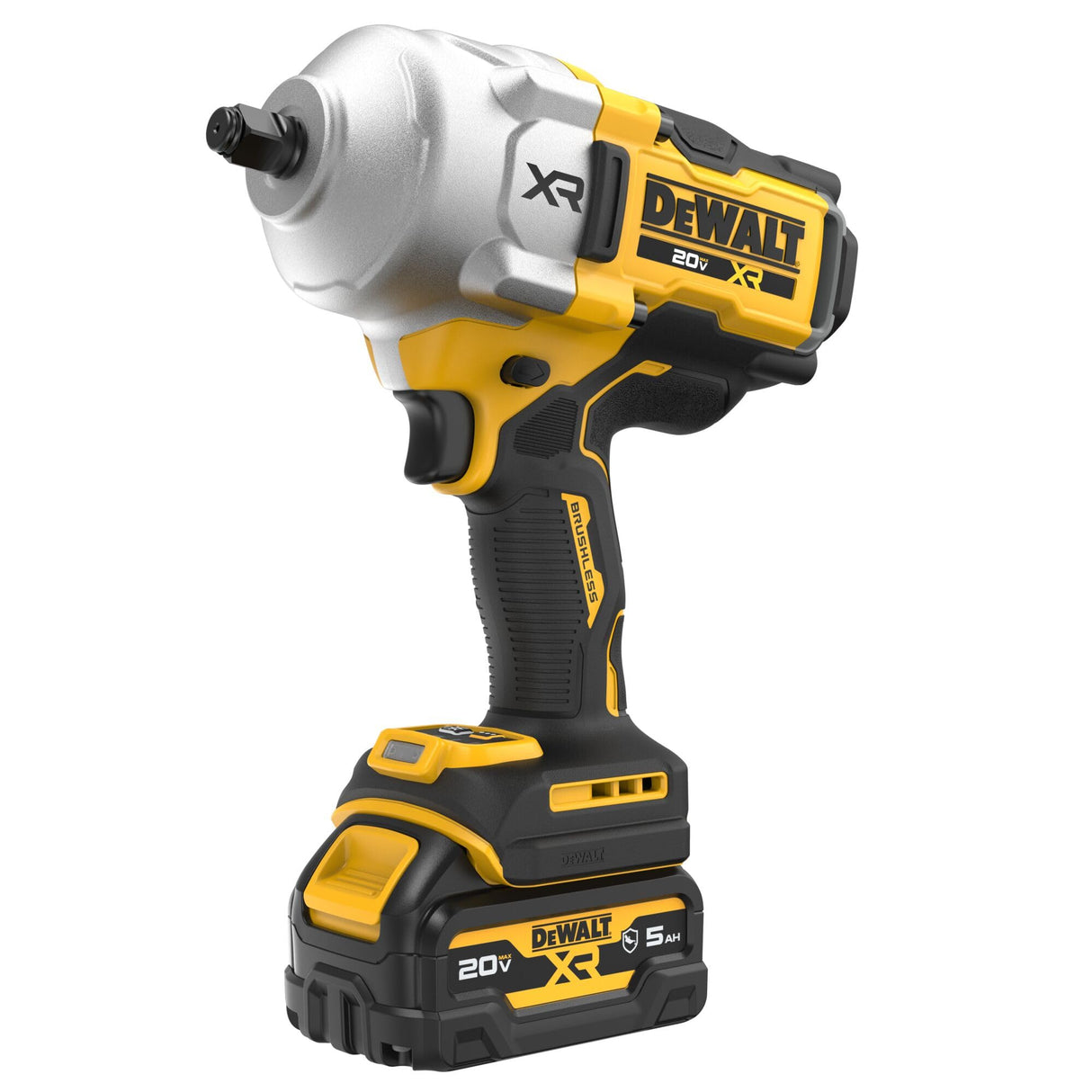 DEWALT 20V MAX XR 1/2 Inch Cordless Impact Wrench Kit with Hog Ring Anvil, Battery and Charger Included (DCF961GP1) DEWALT