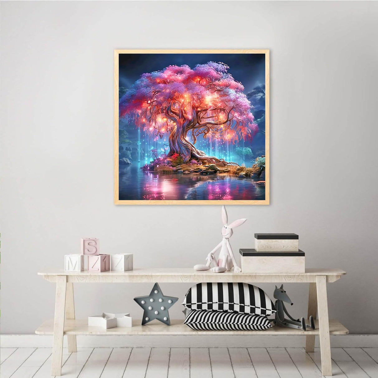 KINPLUB 5D Diamond Painting Kits for Adults, Tree of Life Diamond Art Kits for Adults Beginners, DIY Full Round Drill Paint by Diamonds, Home Wall Decor 12x12 Inch KINPLUB