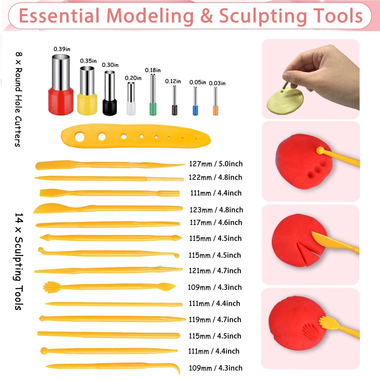 EggSun Polymer Clay Earring Kit & Clay Jewelry Making Kit with Cutters, 500+Pcs Jewelry Craft Supplies with 24 Oven-Bake Colors Cutters Ear Hooks Charms Beads Tools Instructions for Beginners & Adults EggSun