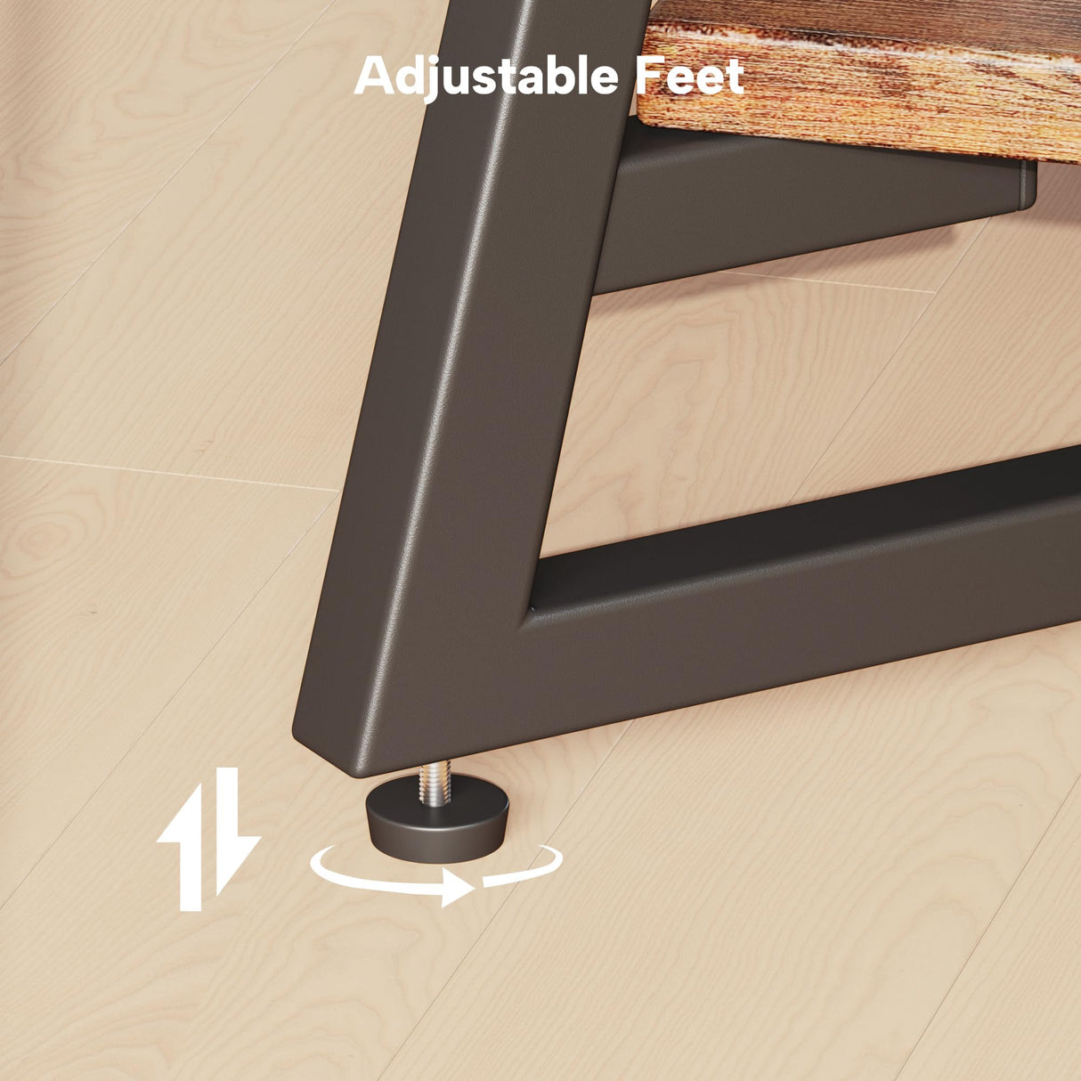 Round Coffee Table, Small Circle Coffee Table with Storage, Modern Wood Round Center Table for Living Room, Home Office, Small Space, Easy Assembly, Rustic Brown Homeiju