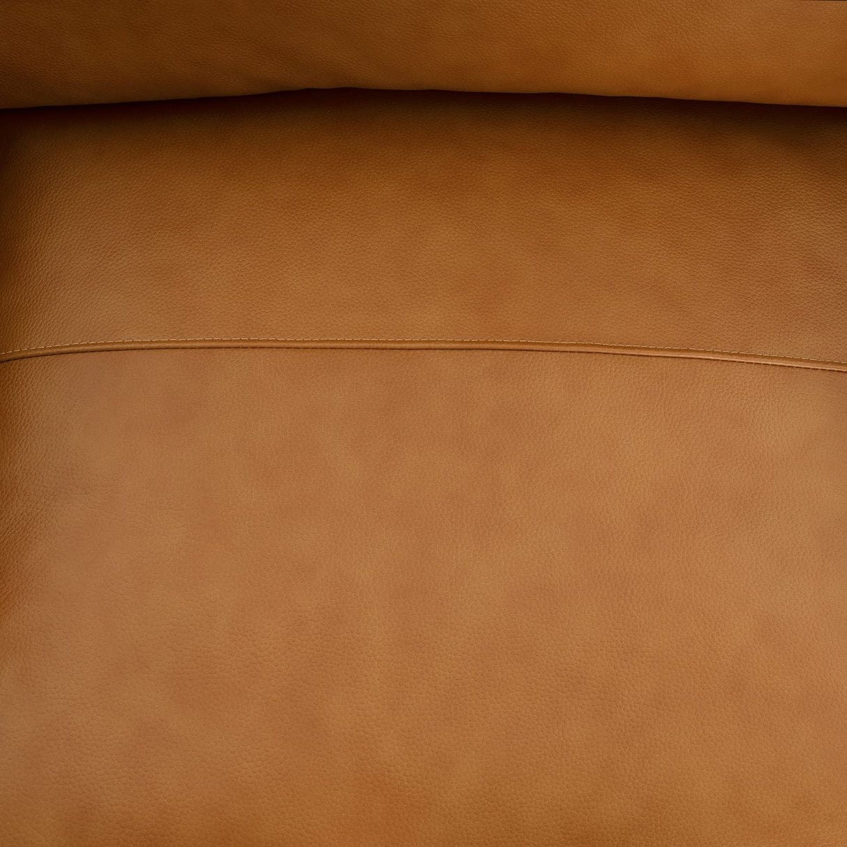 Naomi Home Genuine Leather Sofa - Luxurious Comfort, Goose Feather Cushion Filling, Square Arm Design, Sturdy Block Legs, Elegant Tan - Ideal for Living Room, Office, or Bedroom Naomi Home