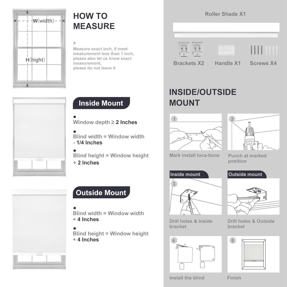 HOTSOON Blackout Linen Roller Shades for Windows Cordless Room Darkening Roller Blind Easy to Install with Cassette Valance Custom Window Shades for Home Office Living Room, Black, Custom Size. HOTSOON