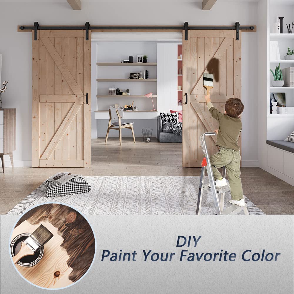 Fredbeck 36 double Barn Door with Hardware included (72 barn door) FREDBECK