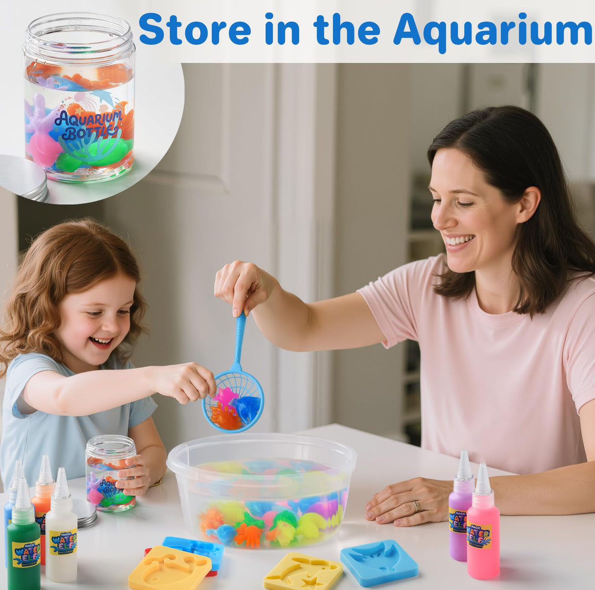 Magic Water Elf Toy Kit - Crafts kit for Kids - Arts and Crafts for Girls - Magic Gel Water Pets - Make Your Own Squishies Squishy Maker Toys - Kid Toys Birthday Gifts for Girls Boys Ages 3-12 MINISENTIALS