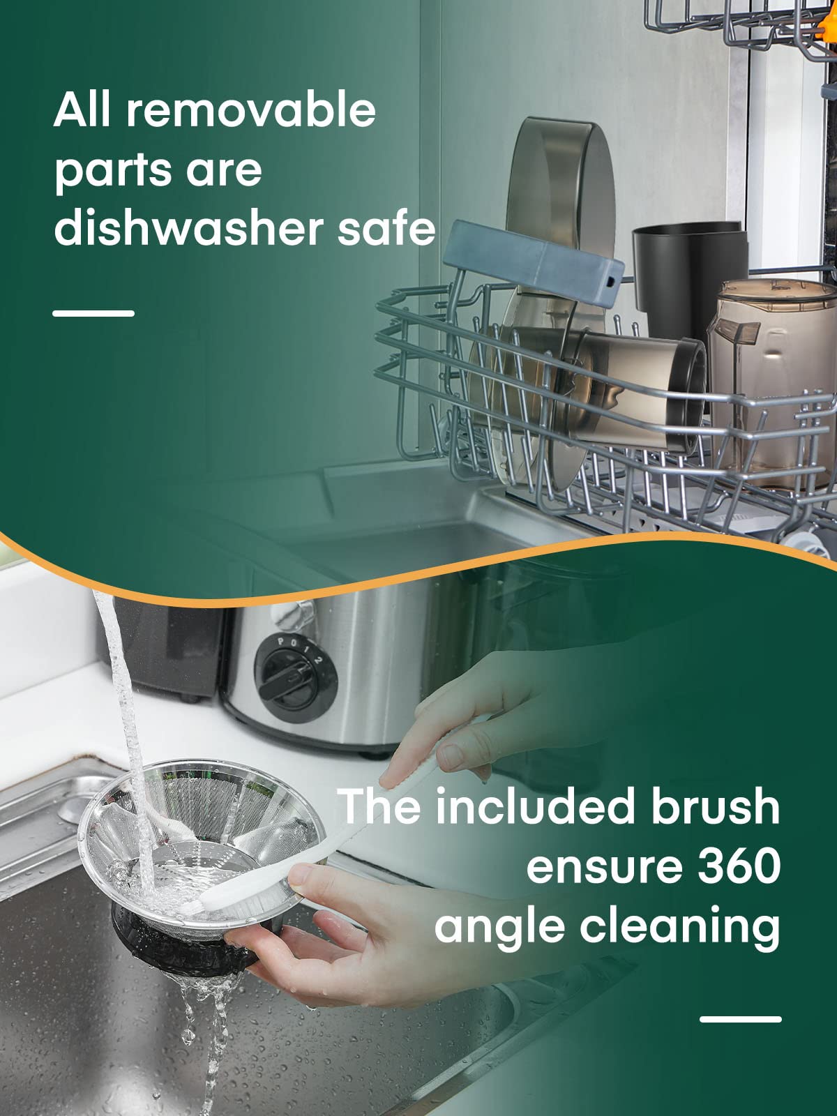 Juicer Machine, HOUSNAT Centrifugal Juicer,Extractor Max Power 800W Juice, 65MM Chute for Whole Fruit and Vegetables, Juice Extractor with 3 Speeds Quick Juicing, Easy to Clean, BPA Free,Silver HOUSNAT