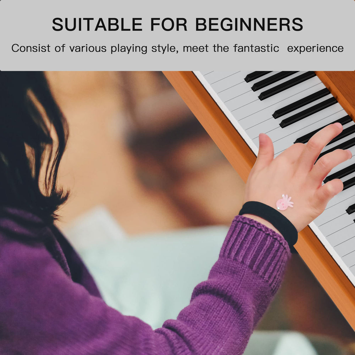 HEXANT 88- Key Digital Keyboard Piano, Wooden Electric Hammer Weighted Full Size Keyboard Piano, with 3-Pedal, MIDI Connection, Multi-Functional HEXANT