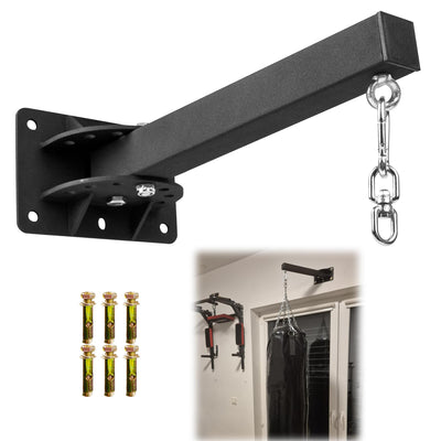 YZZHAJ Wall Mount Heavy Bag Hanger, Punching Boxing Bag Hanger, Heavy Duty Bag Hanger Bracket, 360° Swivel Hook for Boxing, Muay Thai and MMA Training Home Gym(7 Adjustable Positions)