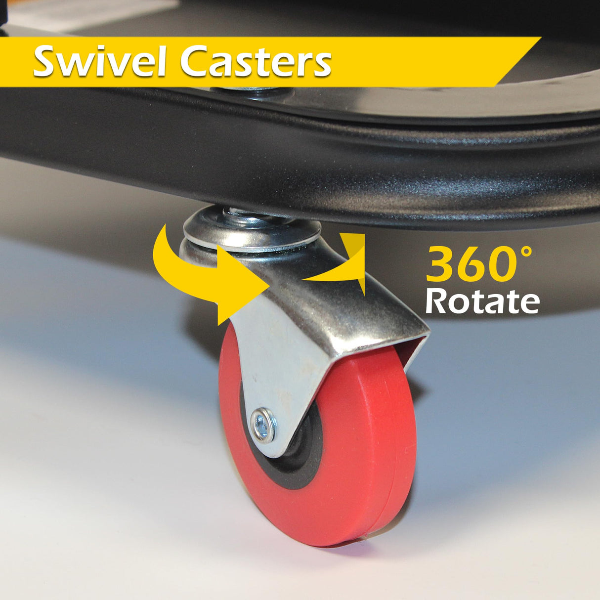 MaxWorks 50875 Mechanics Roller Seat, 250 LBS Capacity Padded Rolling Workshop Stool with Tool Tray Storage for Garage, Shop, Auto Repair MaxWorks