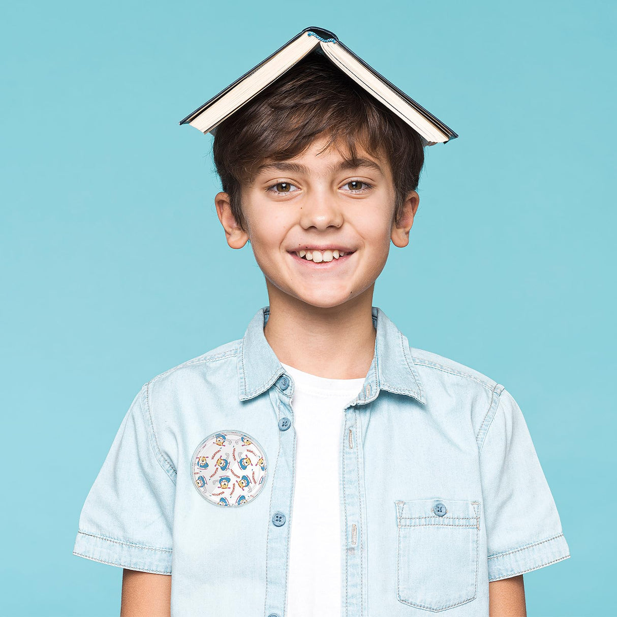 10 Pcs Blank Button Pins 2.9 inch DIY Button Pins Make Your Own Buttons Custom Button Pins with Pins Clear Picture Buttons Badges Kit for Crafts Children's Paper Craft Activities Bremorou