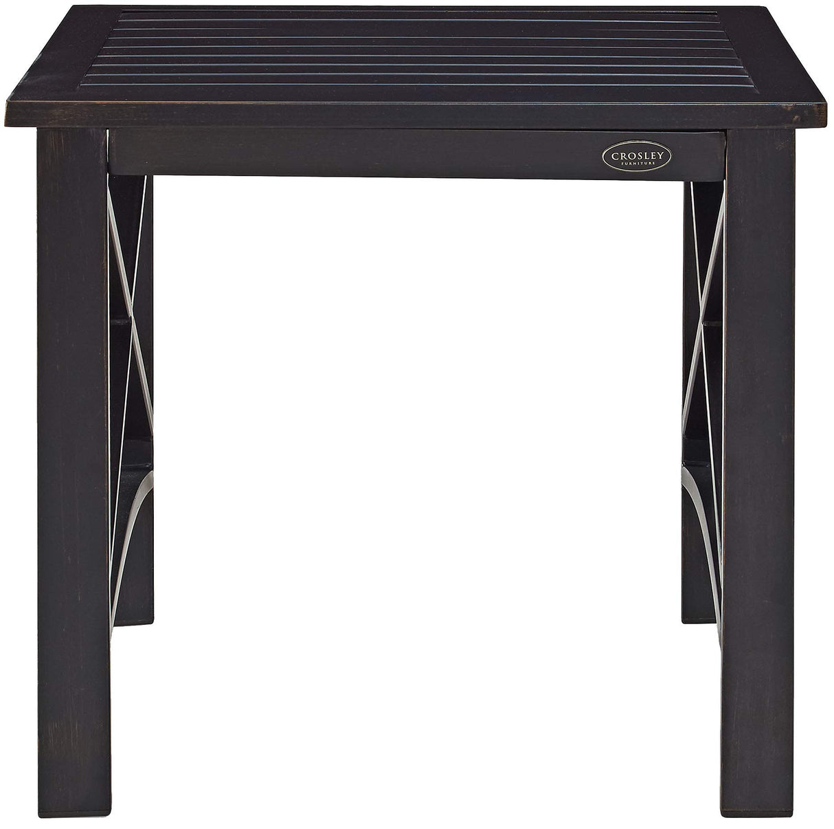 Crosley Furniture Kaplan Weather Resistant Metal Outdoor Side Table for Patio, Deck, Porch, Oiled Bronze Crosley Furniture