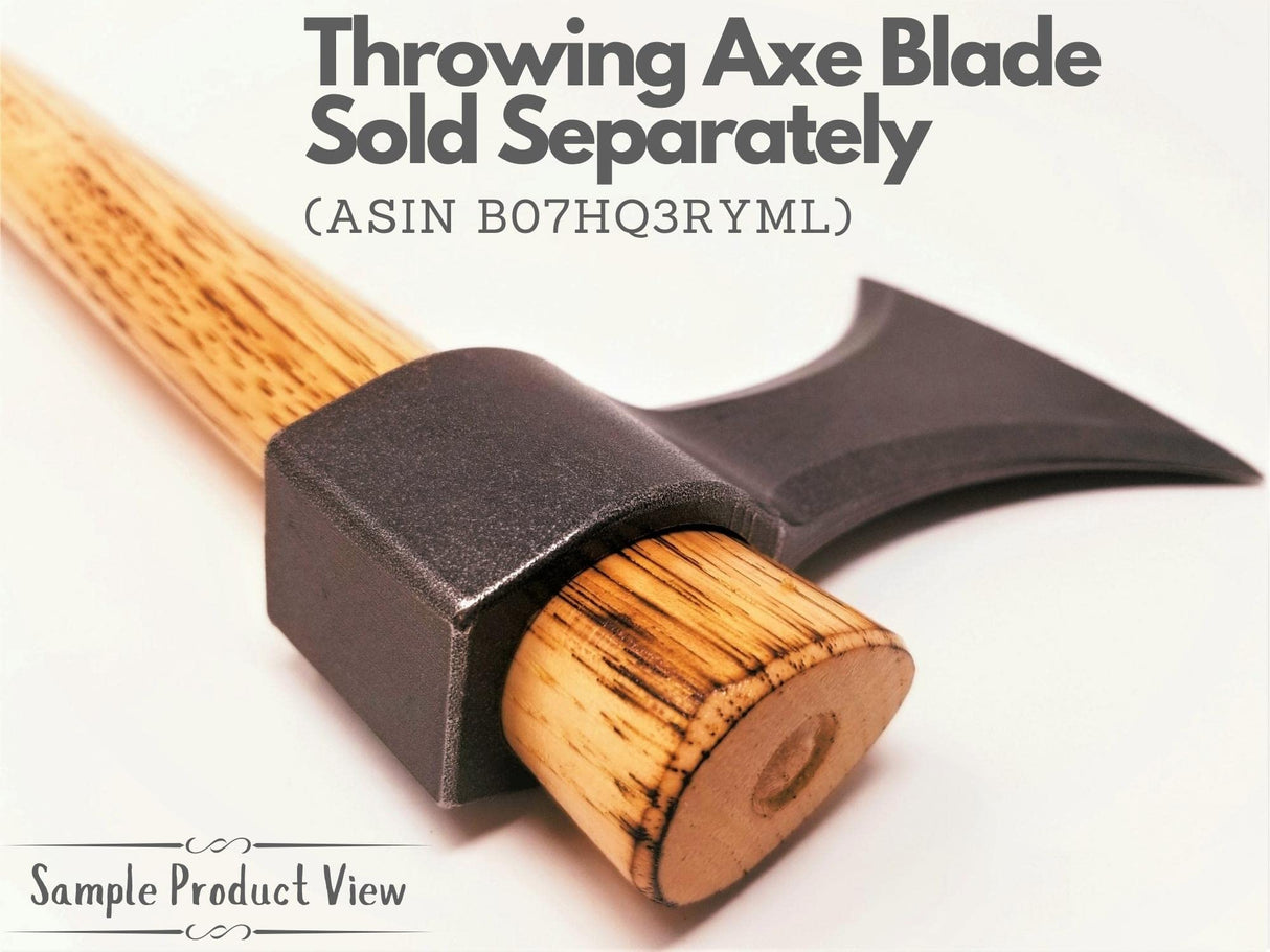 Throwing Tomahawk Handle - Fire Hardened & Lacquered - 19 inch A Grade American Hickory Wood Thrower Supply