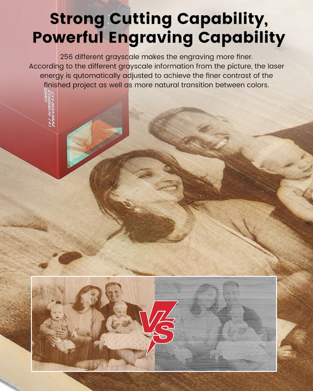 Dkenicor A20 PRO Laser Engraver with Air Assist, APP Controlled 20W Laser Cutter and Engraver Machine, 130W Laser Engraver for Wood, Metal, Leather, Dkenicor