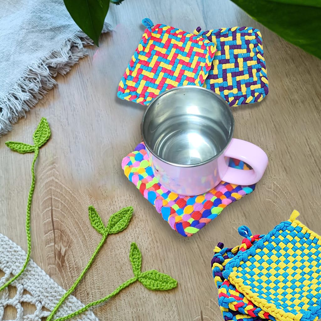 Weaving Loom Kit for Beginners Adults and Kids, DIY Arts and Crafts Gifts for Girls Ages 5 6 7 8-12 13 Potholder Loom Knitting kit for Beginners, Create 6+ Potholders & Crafts with 192 Rainbow Loops Kaaper