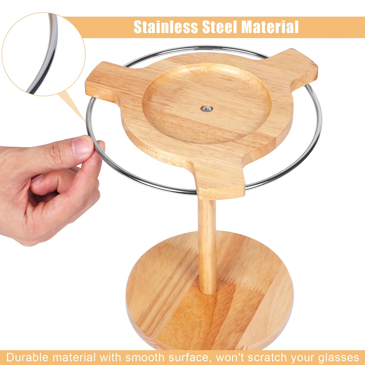 Sunglasses Organizer Glasses Holder Stand with 360 Rotating Display Eyeglasses Rack Wood Base for up to 12 Pairs of Eyewear for Table Dresser Desk DTUQYX