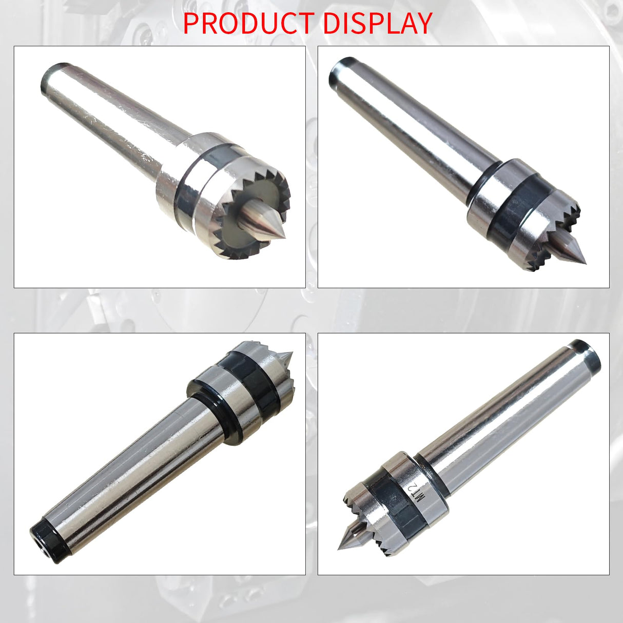 zpldAIAOSI MT2 Wood Lathe Crown Drive Center, 1 Inch(25.4mm) Crown, MT2 Crown Live Center, MT2 Wood Lathe Turning Tool zpldAIAOSI