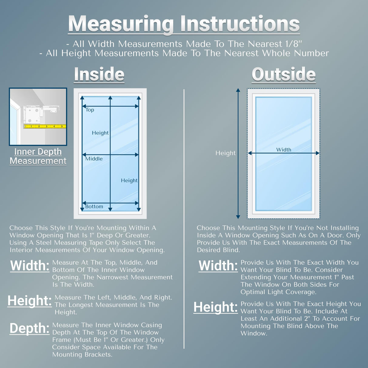 TailorView Customizable Wood Horizontal Cordless Window Blinds - 2 Inch Slats - Walnut (Medium-Dark Brown,) Outside or Inside Mount. TailorView