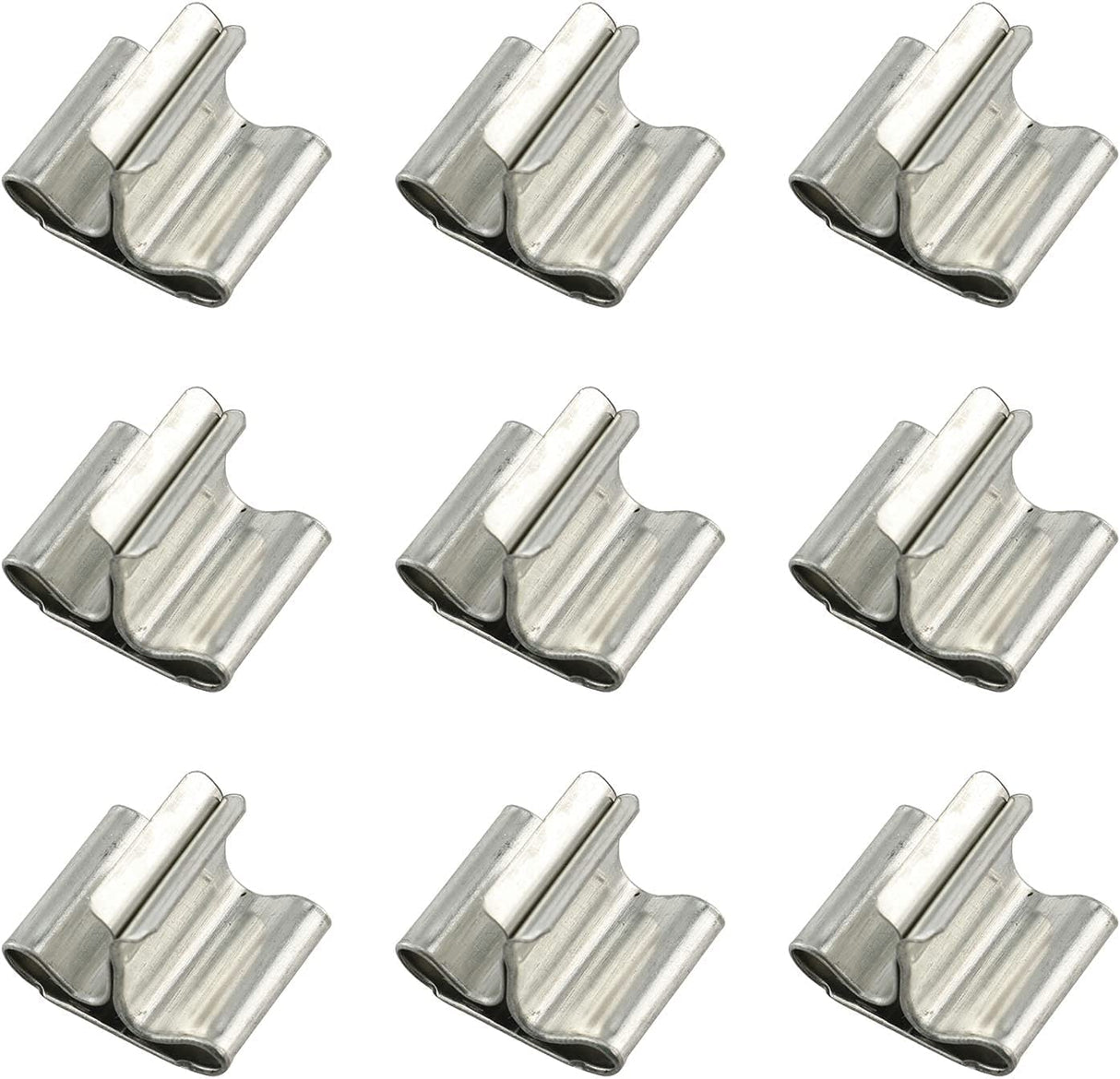 XUANRI 100 PCS Wooden Wick Clips, Wick Sustainer Tabs for Candle Making, Silver XUANRI