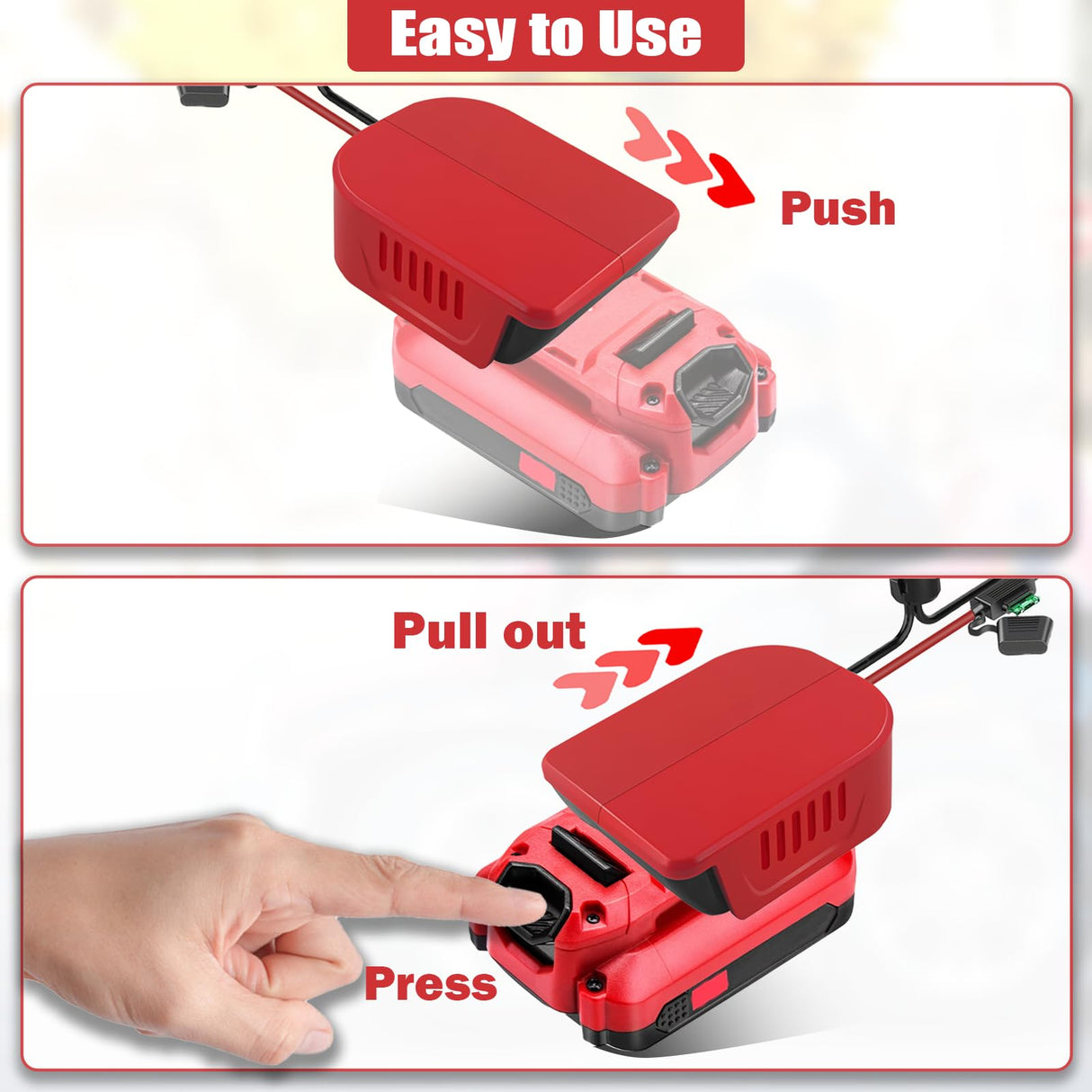 1Pack Power Wheel Adapter for Craftsman 20V Lithium Battery Adapter Kit with Switch & Fuses & Wire Terminals, with 14 Gauge Wire,Power Convertor for DIY Ride On Truck,RC Toys,Robotics and Work Lights DEWDYS