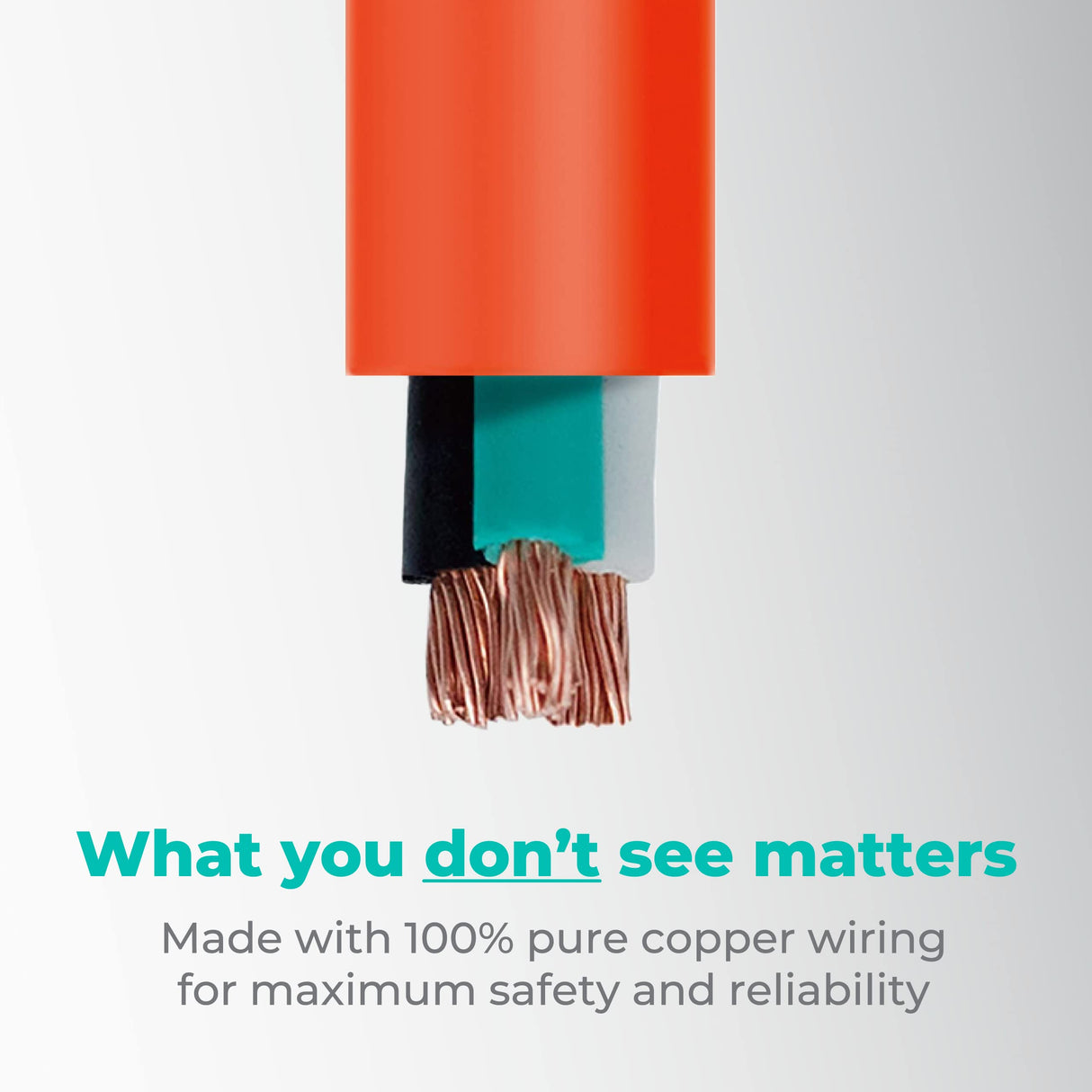 KMC 75ft Outdoor Extension Cord, 75-Foot 16/3 Weatherproof Indoor/Outdoor Extension Cable, Flexible SJTW 16-Gauge 100% Copper Wire, Durable Vinyl Jacket, UL/ETL Certified, 10A 1250W, Orange KMC