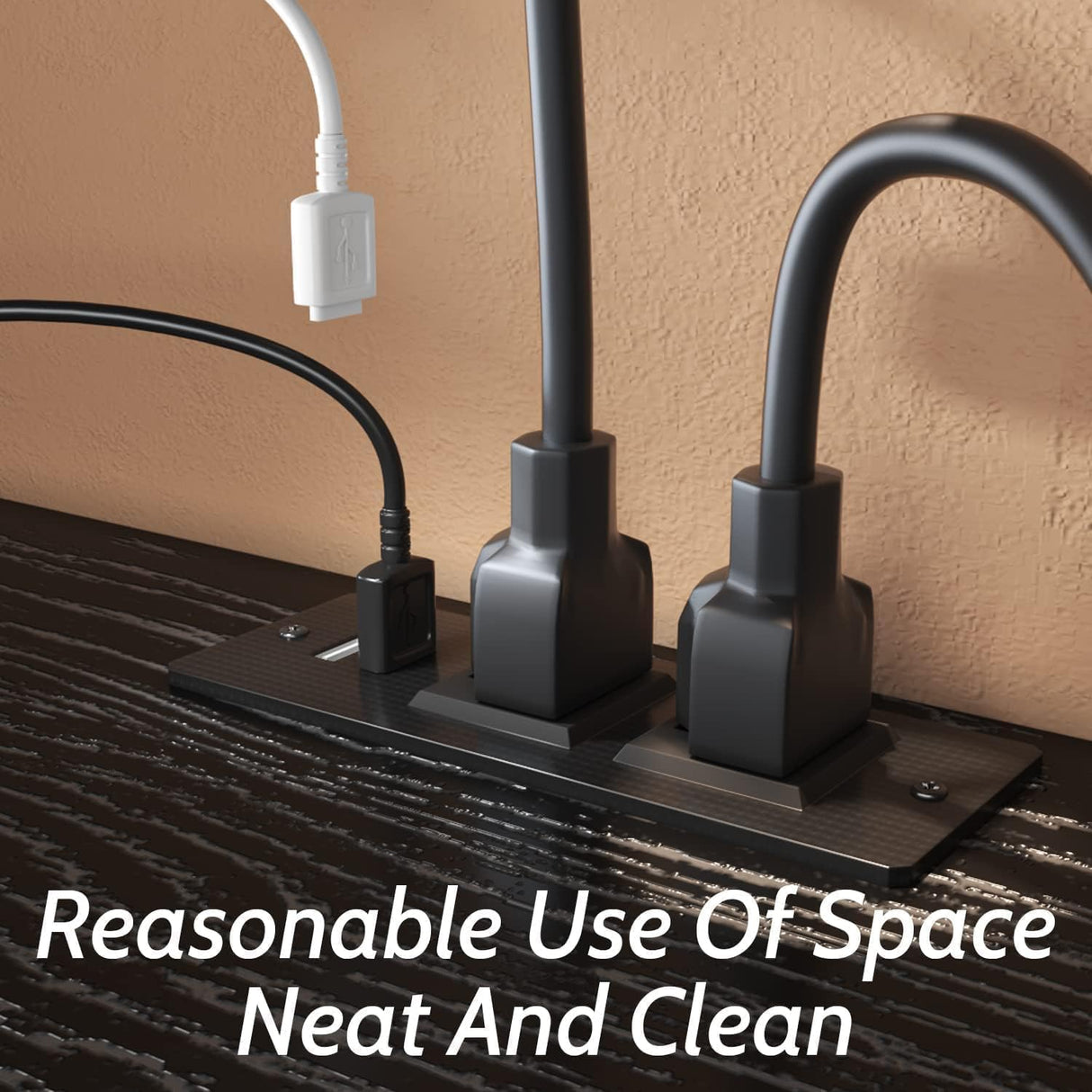 4 EVER WINNER Floating TV Stand, with LED Lights, 59” Floating Entertainment Center with Power Outlet and Storage, Floating TV Shelf Media Console Cabinet for Gaming Box Audio Video, Black 4 EVER WINNER