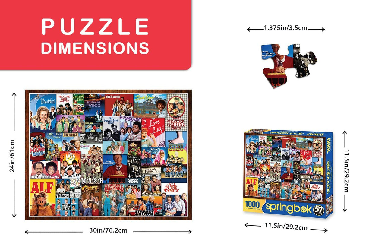 Springbok 1000 Piece Jigsaw Puzzle What's on TV? - Made in USA Springbok