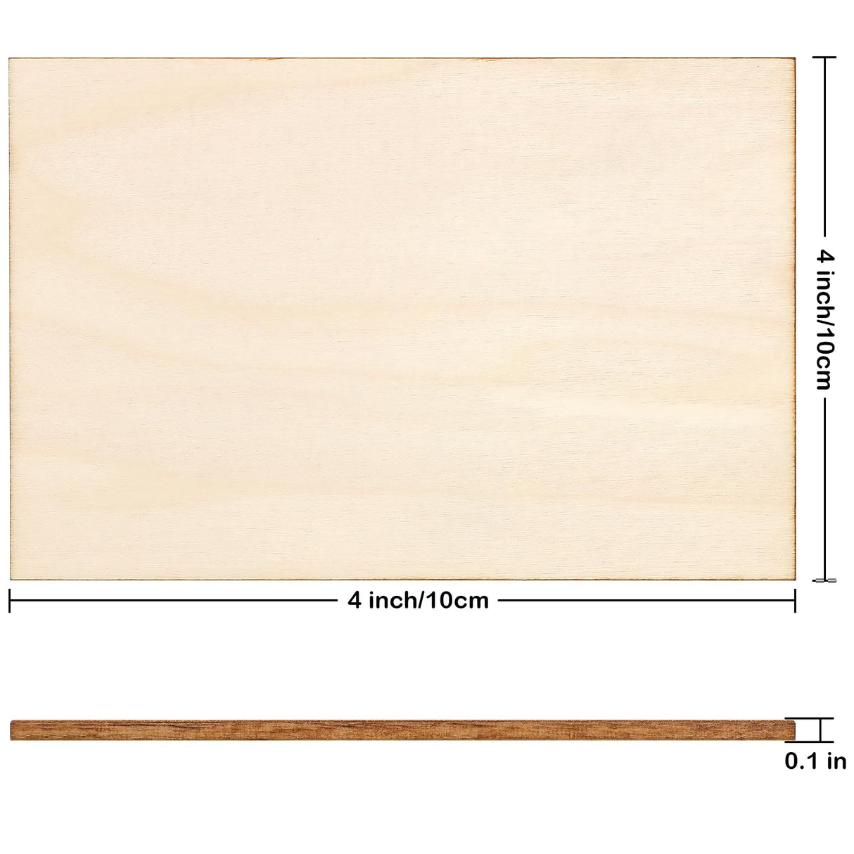 Blisstime 15PCS 4x6 Inch Wood Squares Unfinished Square Wood Pieces for Crafts,Painting, Writing, DIY Supplies, Engraving and Carving, Home Decorations (4x6 Inch 15Pcs) Blisstime