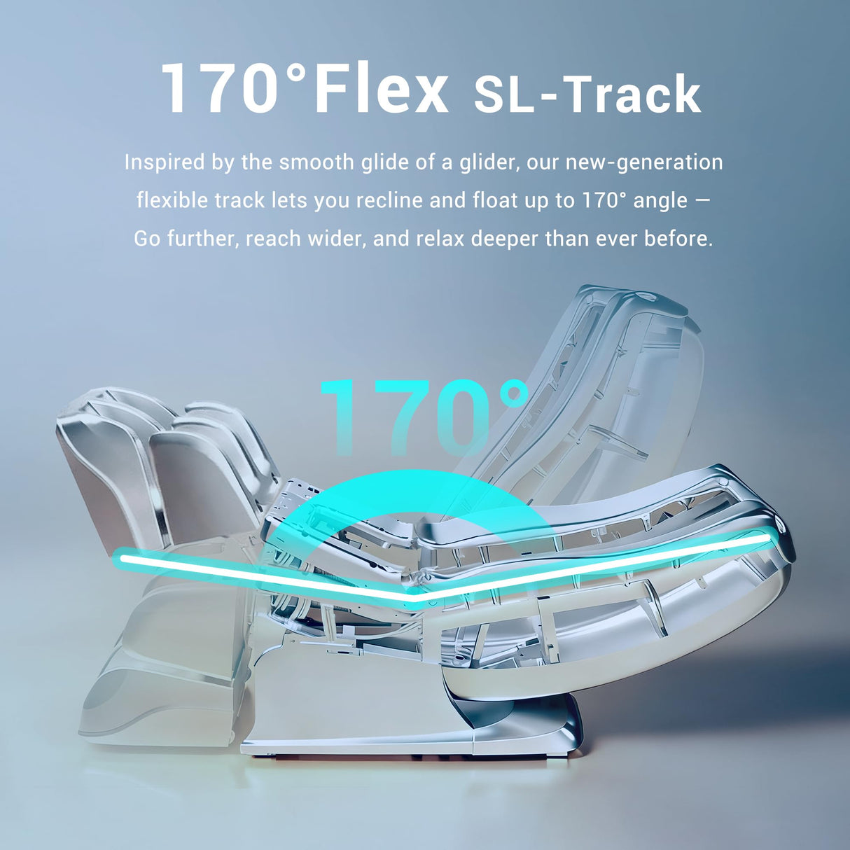 MYNTA Massage Chair Full Body, 170ยฐ Flexible SL Track Shiatsu 3D Massage Chairs with Zero Gravity, Bluetooth Speaker, Airbags & Heating, MC1650(Grey) MYNTA