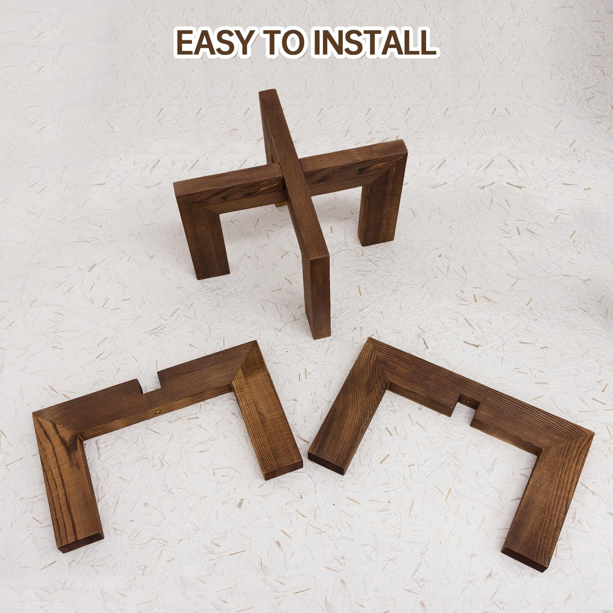 Adnkwolivt Indoor Plant Stand - Wooden Plant Stands Indoor 1 Pack, Floor Flower Pot Holder, Mid Century Planter Stand for Home Decor, Gift for Mothers Day, Plant Lovers, Housewarming Adnkwolivt