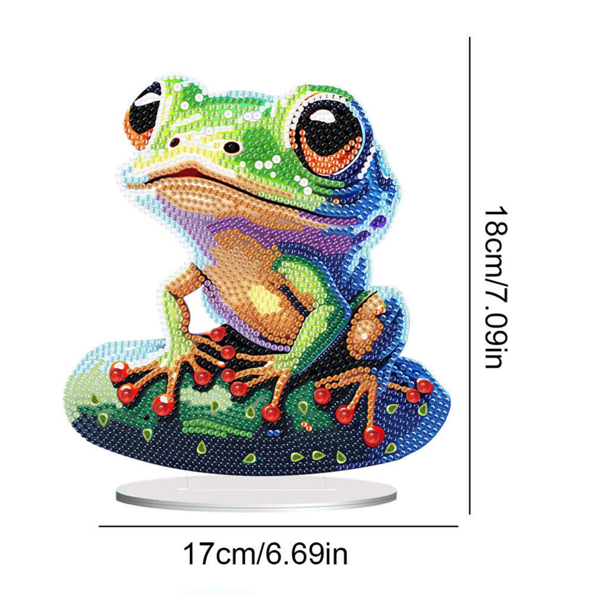 ARTopet DIY Diamond Desktop Ornament Special Shaped Crystal Frog Diamond Art Painting Tabletop Ornaments Single Sided Diamond Home Decor ARTopet