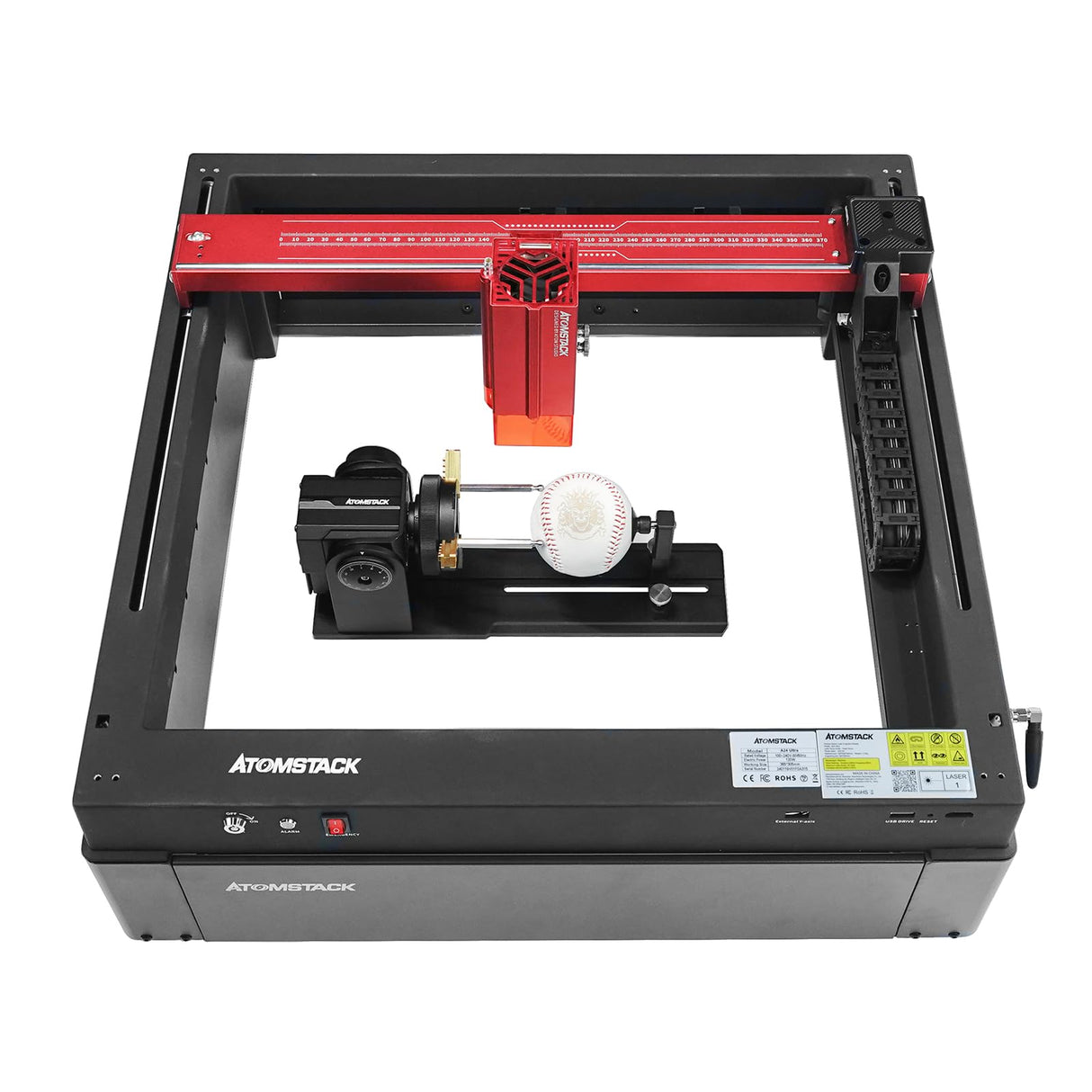 ATOMSTACK H2 Riser Base Suitable for A6/A12/A24/A48 Pro&A6/A12/A24/A48 Ultra Laser Engraver,Sheet Metal Material, Sturdy and Stable, Preventing Smoke Leaking ATOMSTACK