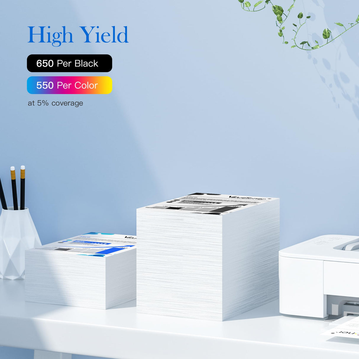 Valuetoner 260XL and 261XL Ink Cartridges Combo Pack Replacement for Canon 260 and 261 Ink Cartridges PG-260 CL-261 Work with Canon TS6420a TS6420 TS6400 TR7020 TR7020a TS5320 (1 Black, 1 Tri-Color) Valuetoner