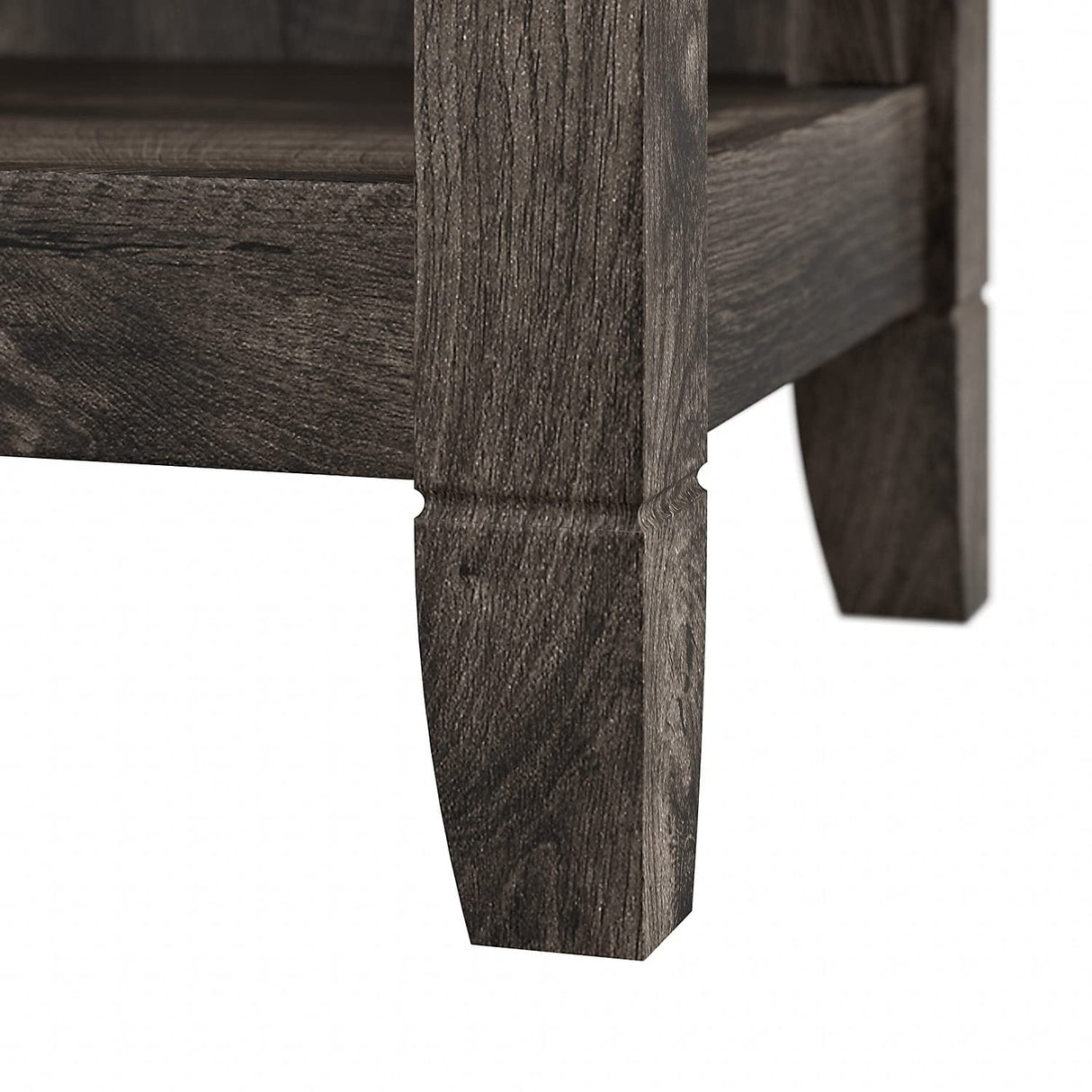 Bush Business Furniture Key West Tall 5 Shelf Bookcase Set in Dark Gray Hickory - Stylish Storage Solution for Any Space Bush Business Furniture