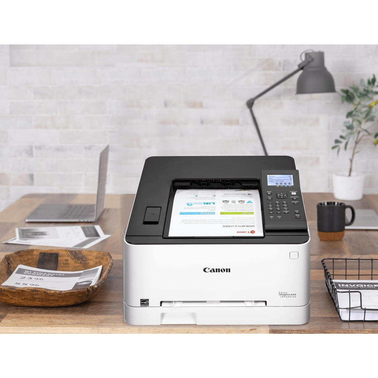 Canon Color Image Class LBP622Cdw -Wireless, Mobile Ready, Duplex Laser Printer, Compact Size - White Canon