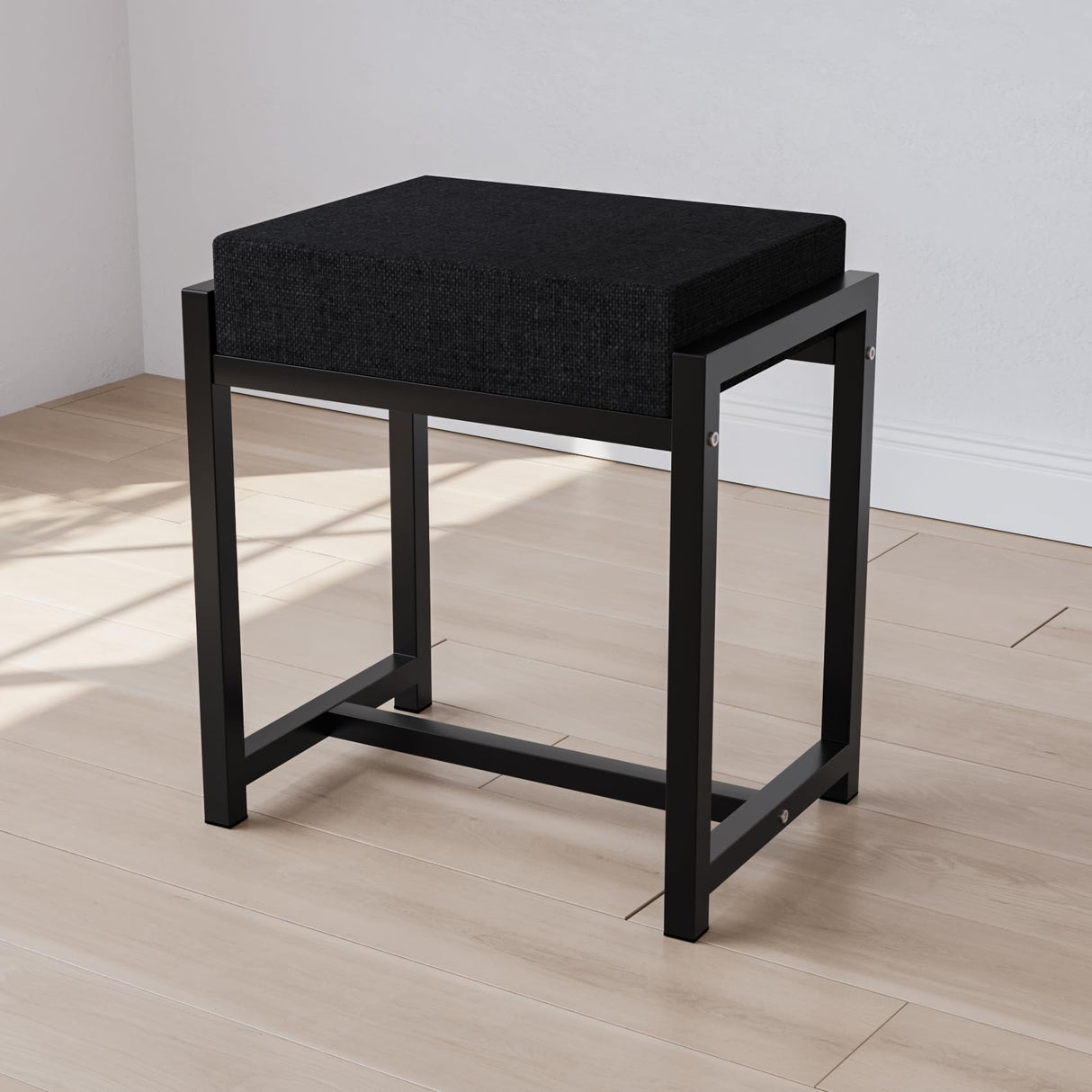 Semiocthome Vanity Desk with Mirror and 10 LED Lights, 39.4"W Makeup Desk with 2 Big Drawers and Side Shelves for Storage, Girl's Dressing Table with Metal Frame, Corner Makeup Table with Chair- Brown Semiocthome