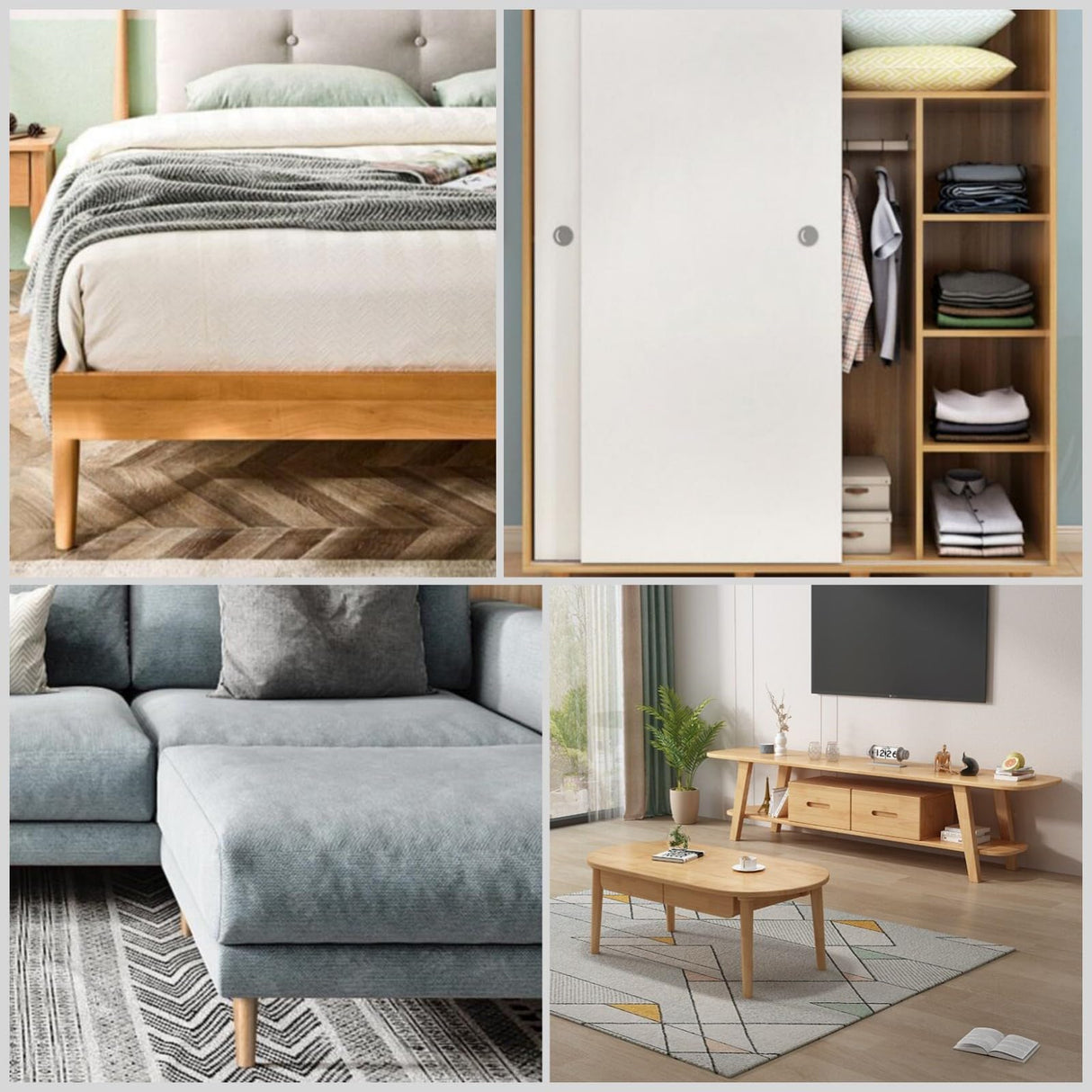 WEICHUAN Round Solid Wood Replacement Sofa Couch Chair Ottoman Loveseat Coffee Table Cabinet Furniture Wood Legs(8" Straight Set of 4) WEICHUAN