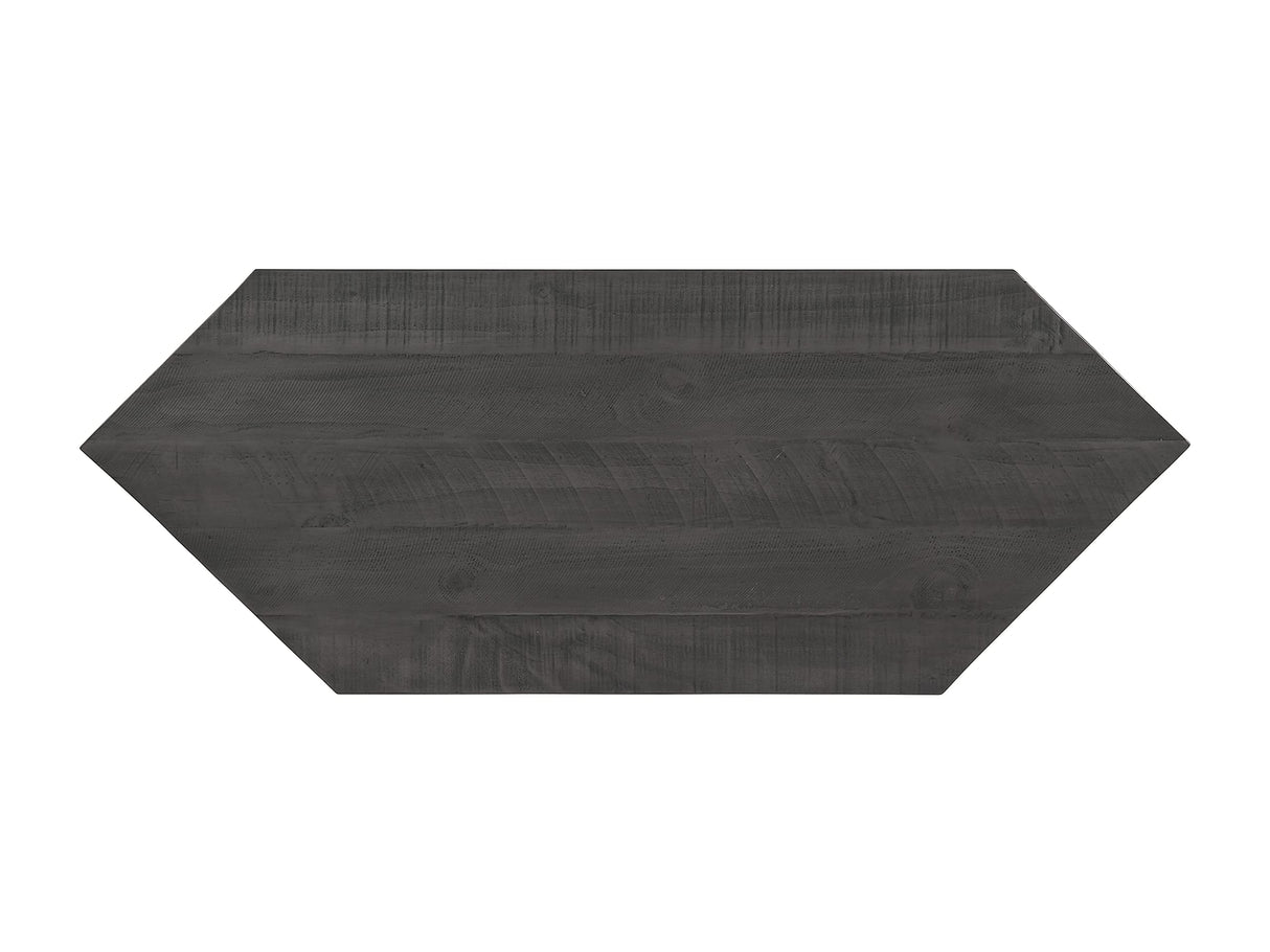 Martin Svensson Home Rustic Solid Wood Corner TV Stand, White Stain with Grey Stain Top Martin Svensson Home