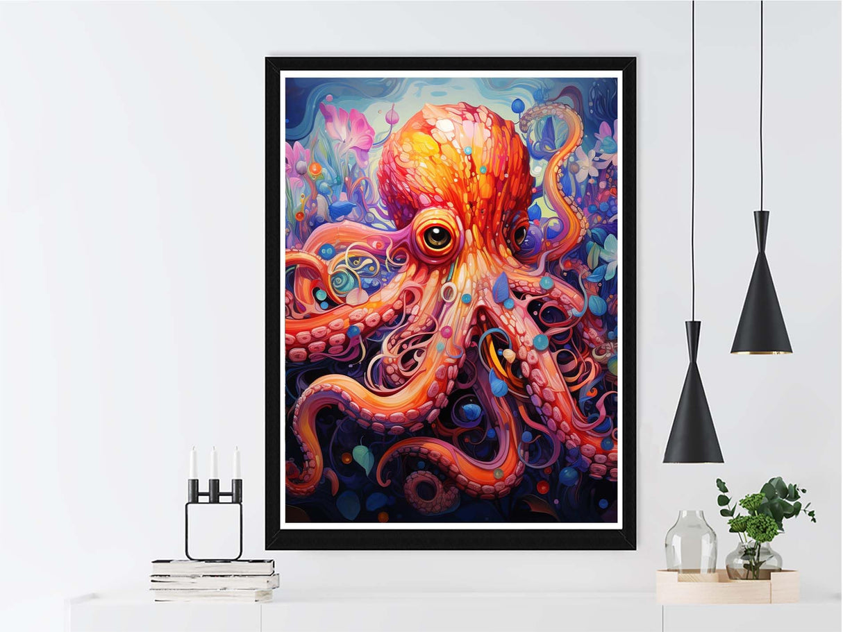 VAIIEYO 5D Diamond Art Kits for Adults Octopus, Diamond Painting Animal, Paint by Numbers Full Drill Round Rhinestone Craft Canvas for Home Wall Decor Gift 12x16 inch-28 VAIIEYO