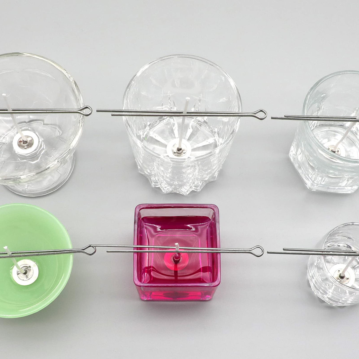 Candel Wick Holders, 4.7 Inch Wick Holders for Candle Making, 25 Pcs Metal Wick Centering Tool RAPUDA