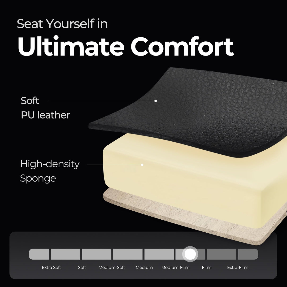 N-GEN Video Gaming Chair with Footrest High Back Ergonomic Comfortable Office Computer Desk with Lumbar Support Height Adjustable with PU Leather Recliner for Adults Women Men (Red) NEO CHAIR