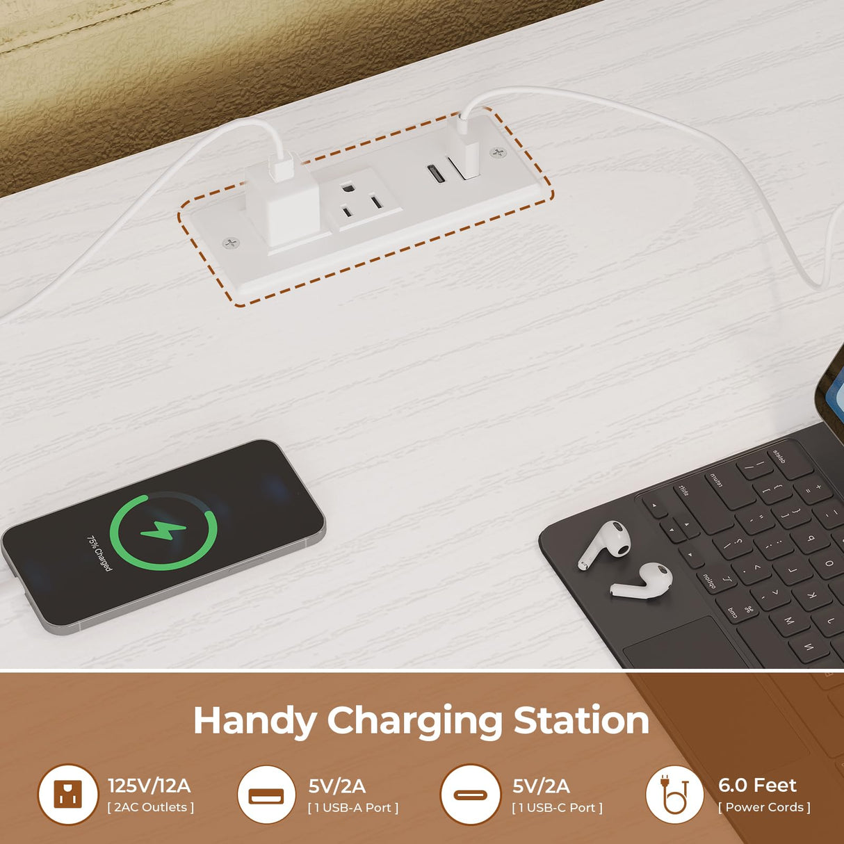 BTHFST Loft Bed with Desk, Full Metal Loft Bed with 8 Drawers Storage & Charging Station & LED Lights, 4 Open Storage Shelves, Noise-Free, Space-Saving, No Box Spring Needed BTHFST