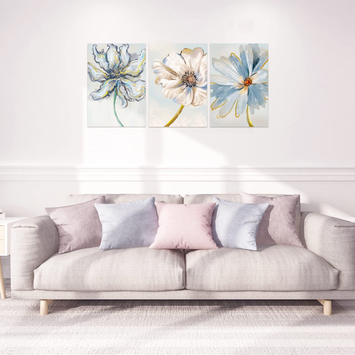 AIONCDER Acoustic Wall Art Acoustic Panels, 16x12 Inches Self Adhesive Sound Proofing Padding, 3 Piece Acoustical Soundproof Wall Panels, Decorative Sound Absorbing Panels for Home Office AIONCDER