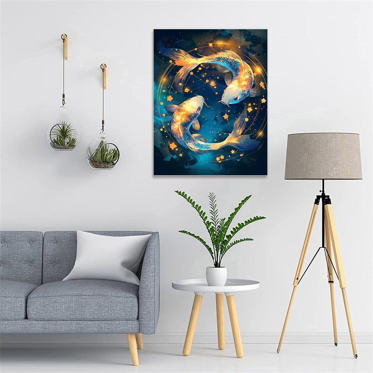 YOUSHIHA Pisces Constellation Diamond Painting Kits for Adults,DIY 5D Constellations Diamond Art Full Drill for Adult,for Beginner Home Wall Decor Gift 12x16 Inch YOUSHIHA