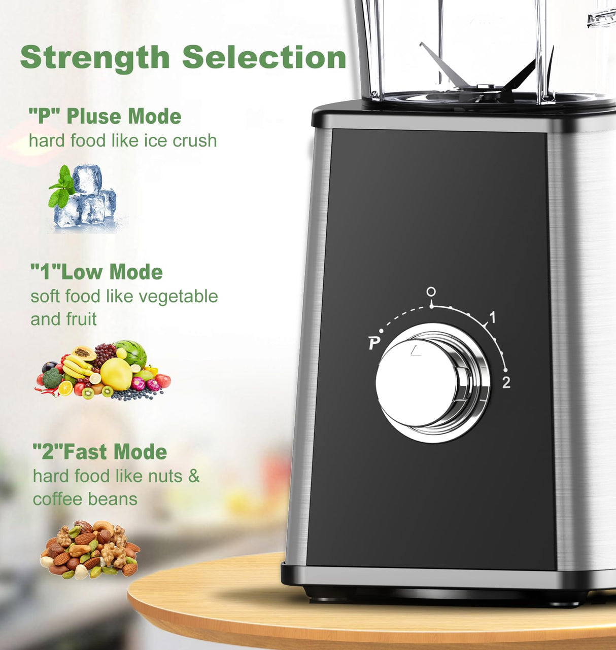PSIIDAN Smoothie Blender, Personal Blenders for Smoothies and Shakes, Smoothies Maker and Coffee Grinder with 2 To-Go Cups, Countertop Blender for Kitchen, BPA Free PSIIDAN