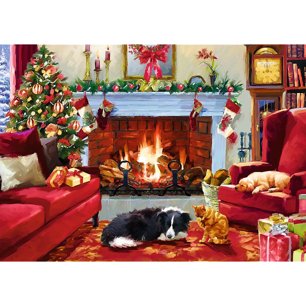 Trefl Dreaming of Winter 1000 Piece Jigsaw Puzzle Prime 27"x19" Thick Cardboard, BIO, ECO, Christmas Jigsaw, Creative Entertainment for Adults and Children from 12 Years Old Trefl